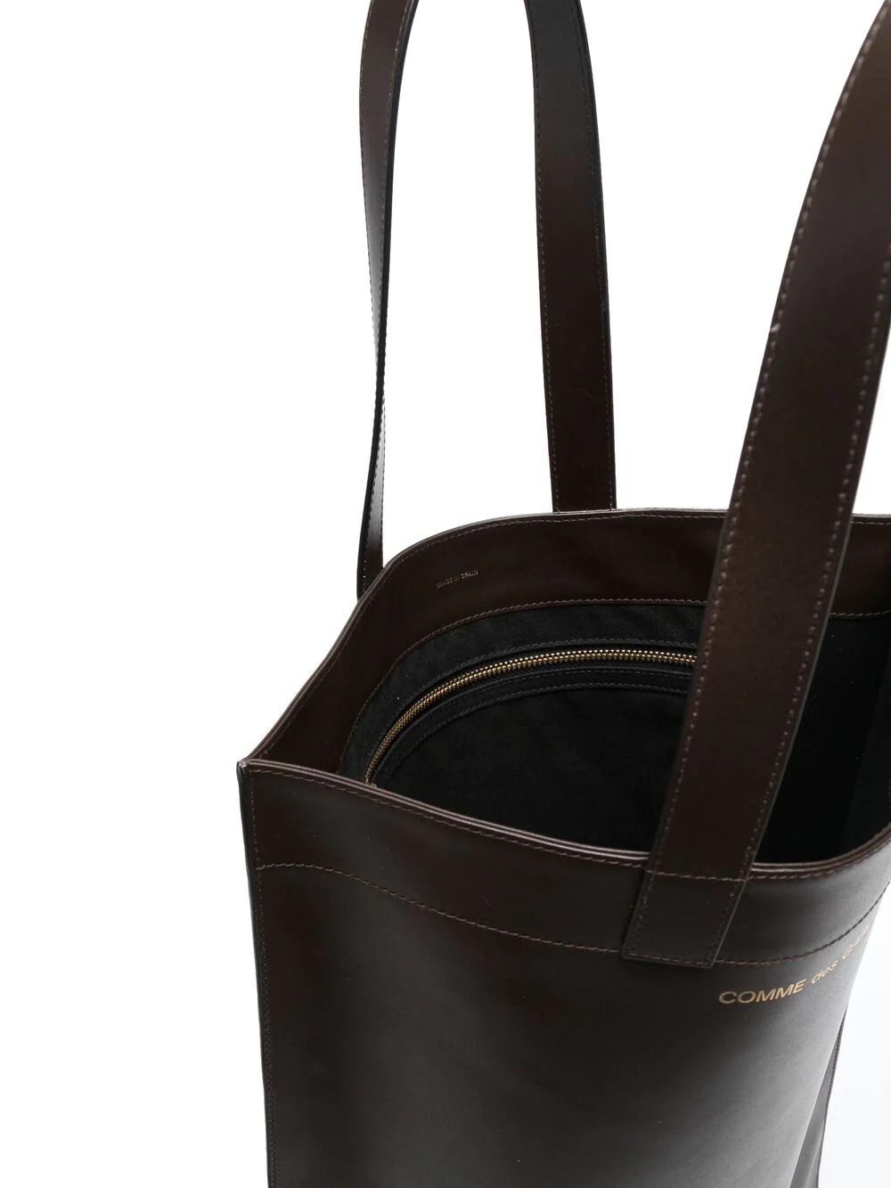 classic leather tote bag - 5