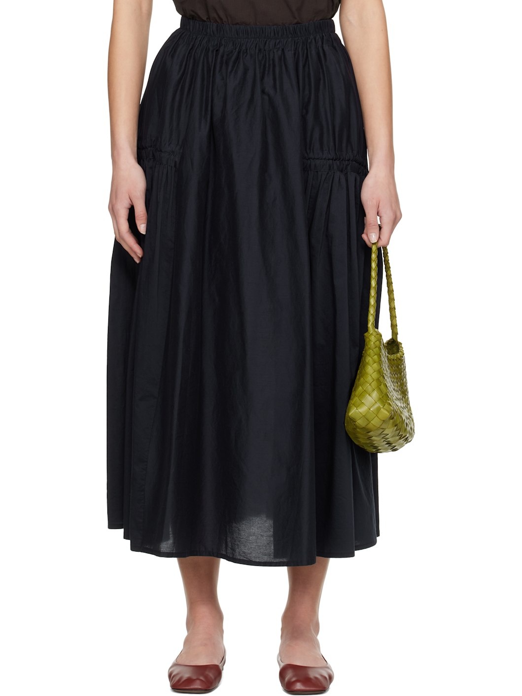 Navy 'The Harvester' Midi Skirt - 1