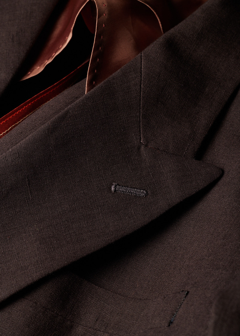 Aubergine Linen Suit 3