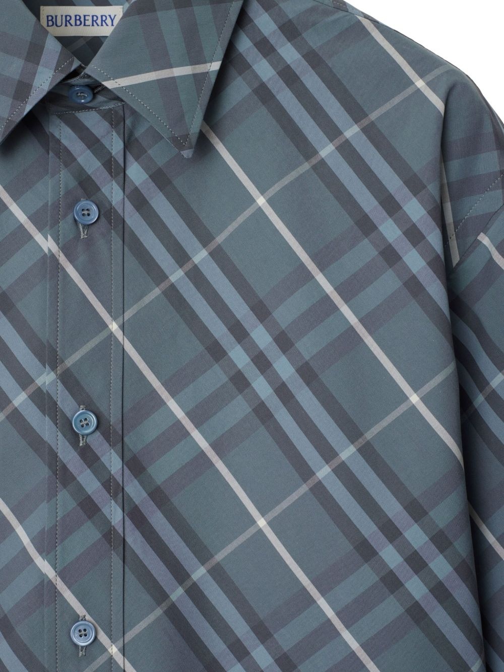 checkered cotton shirt - 5