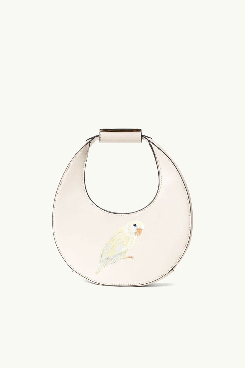 STAUD CUSTOM MINI MOON BAG | CREAM 3