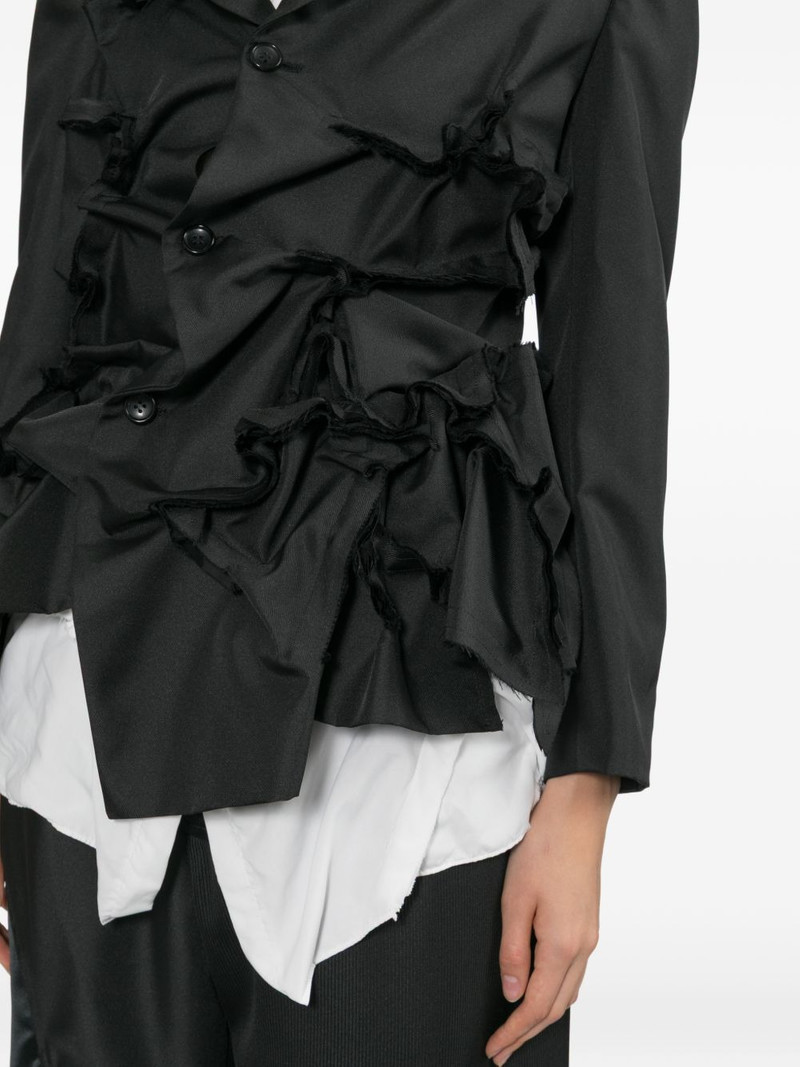 ruffled notched-lapels jacket 5