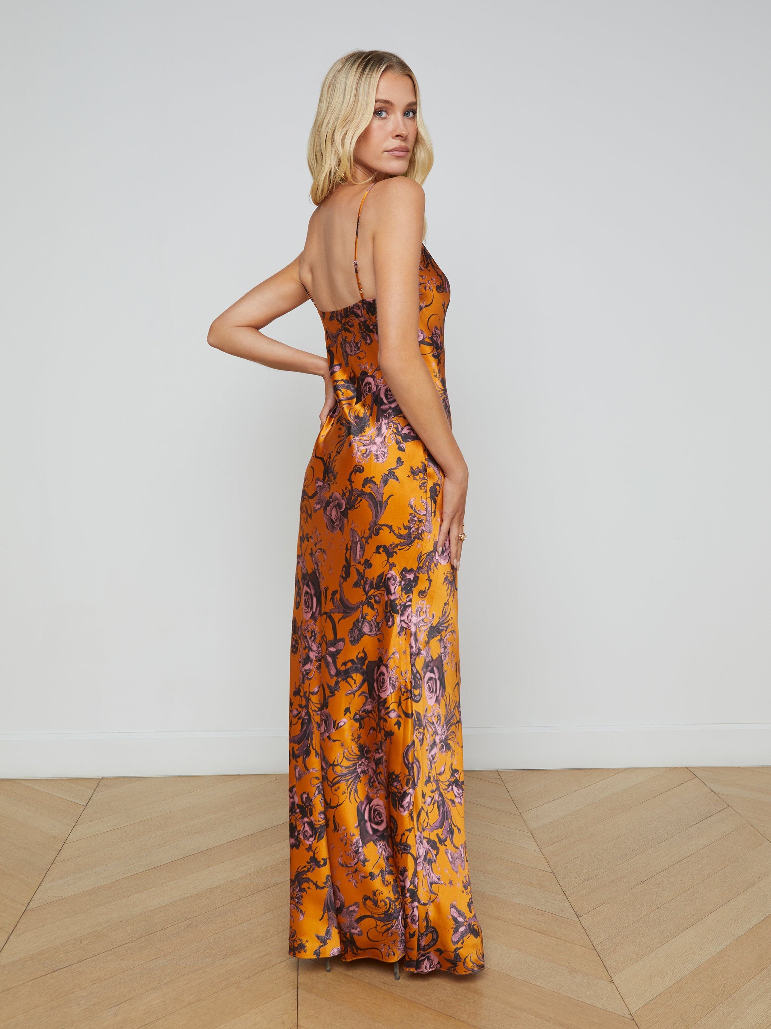 Serita Silk Slip Dress - 4