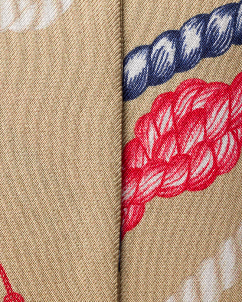 Prada Printed silk twill skinny scarf outlook