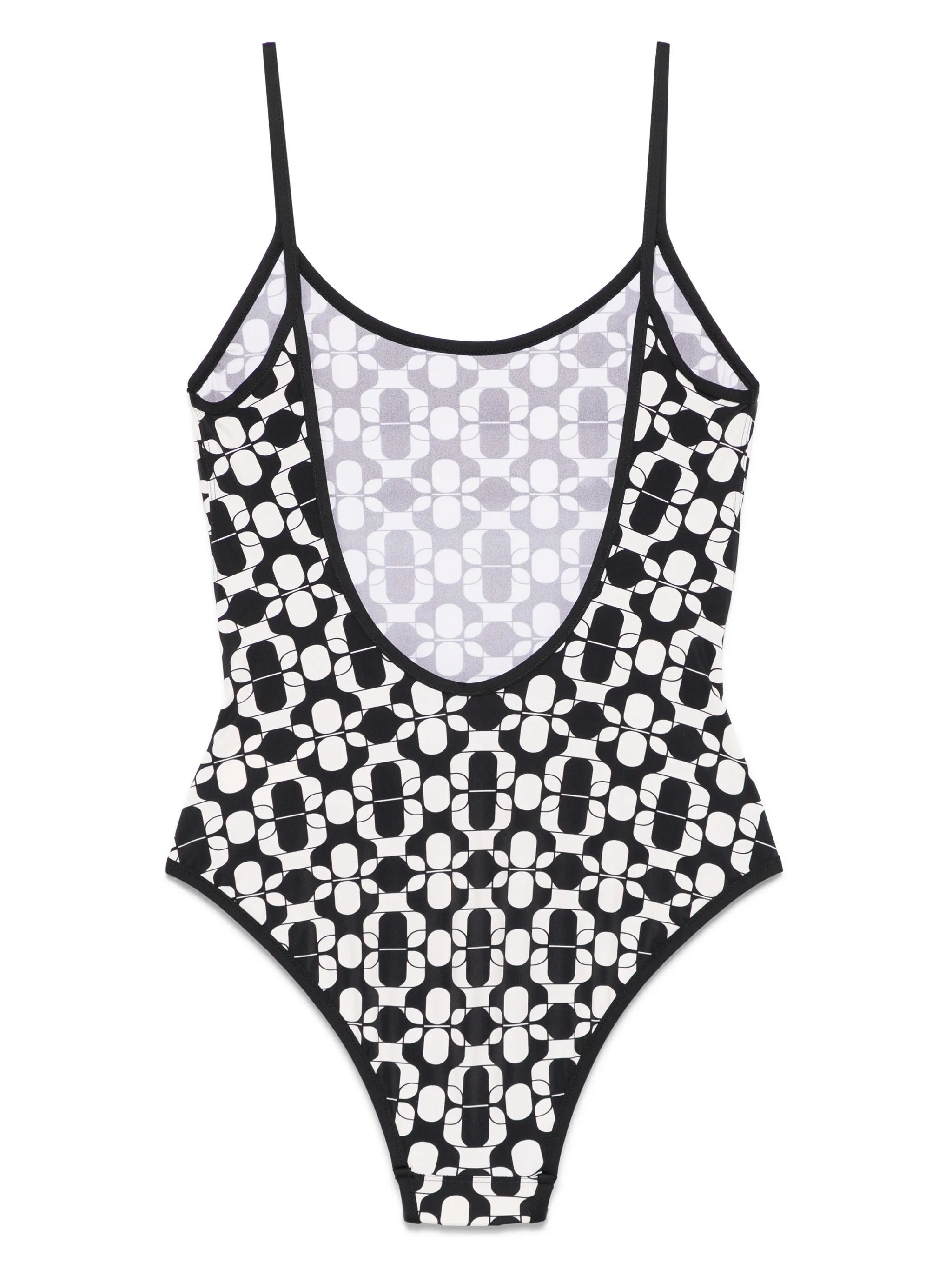 Geometric-print Swimsuit - 2