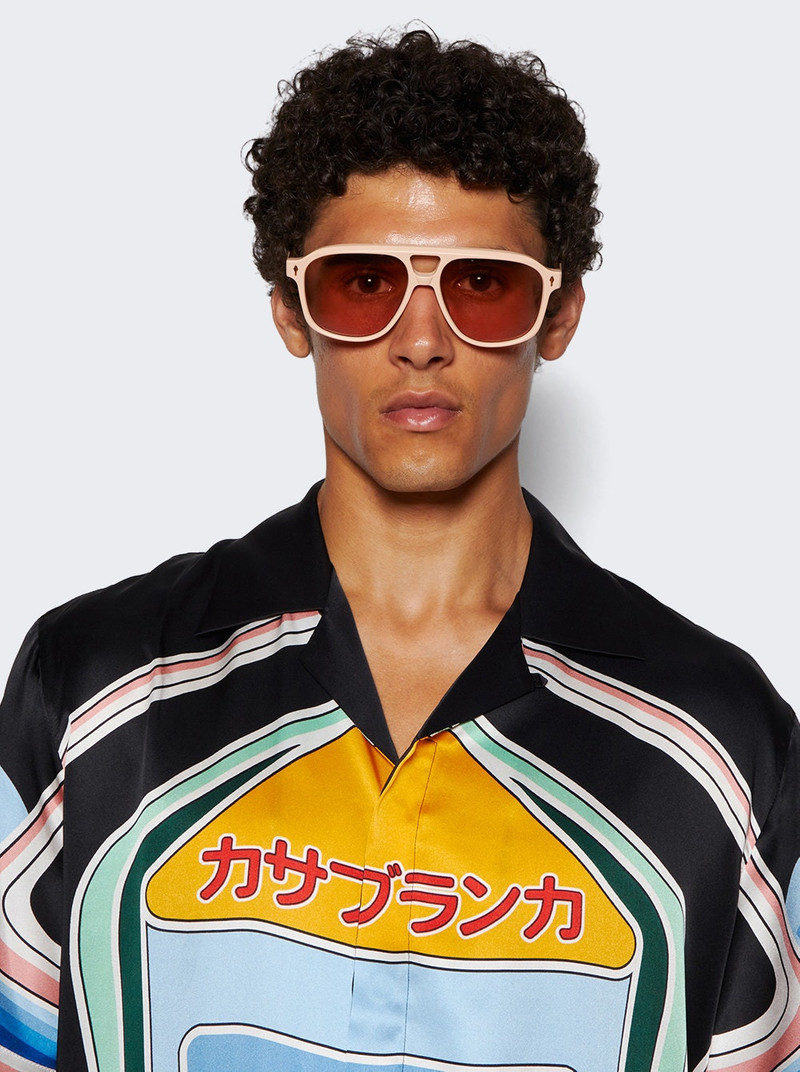 JACQUES MARIE MAGE Leonard Sunglasses Dust Suede outlook