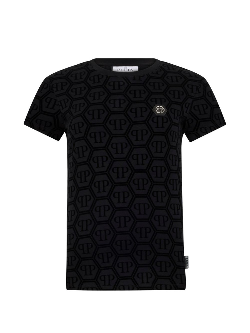 jacquard monogram T-shirt 1