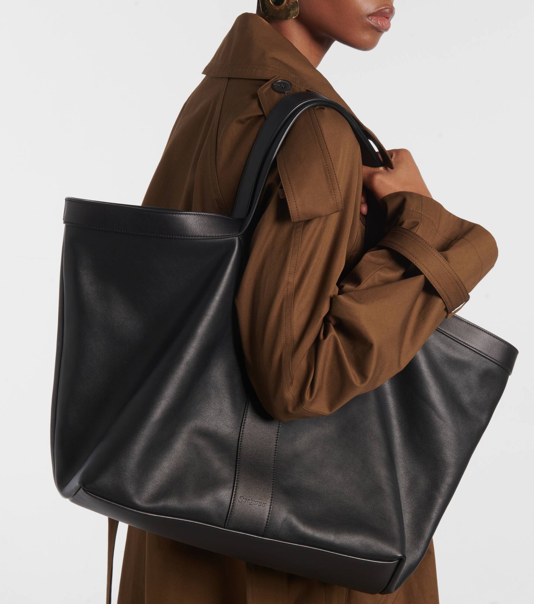 Y leather tote bag - 2