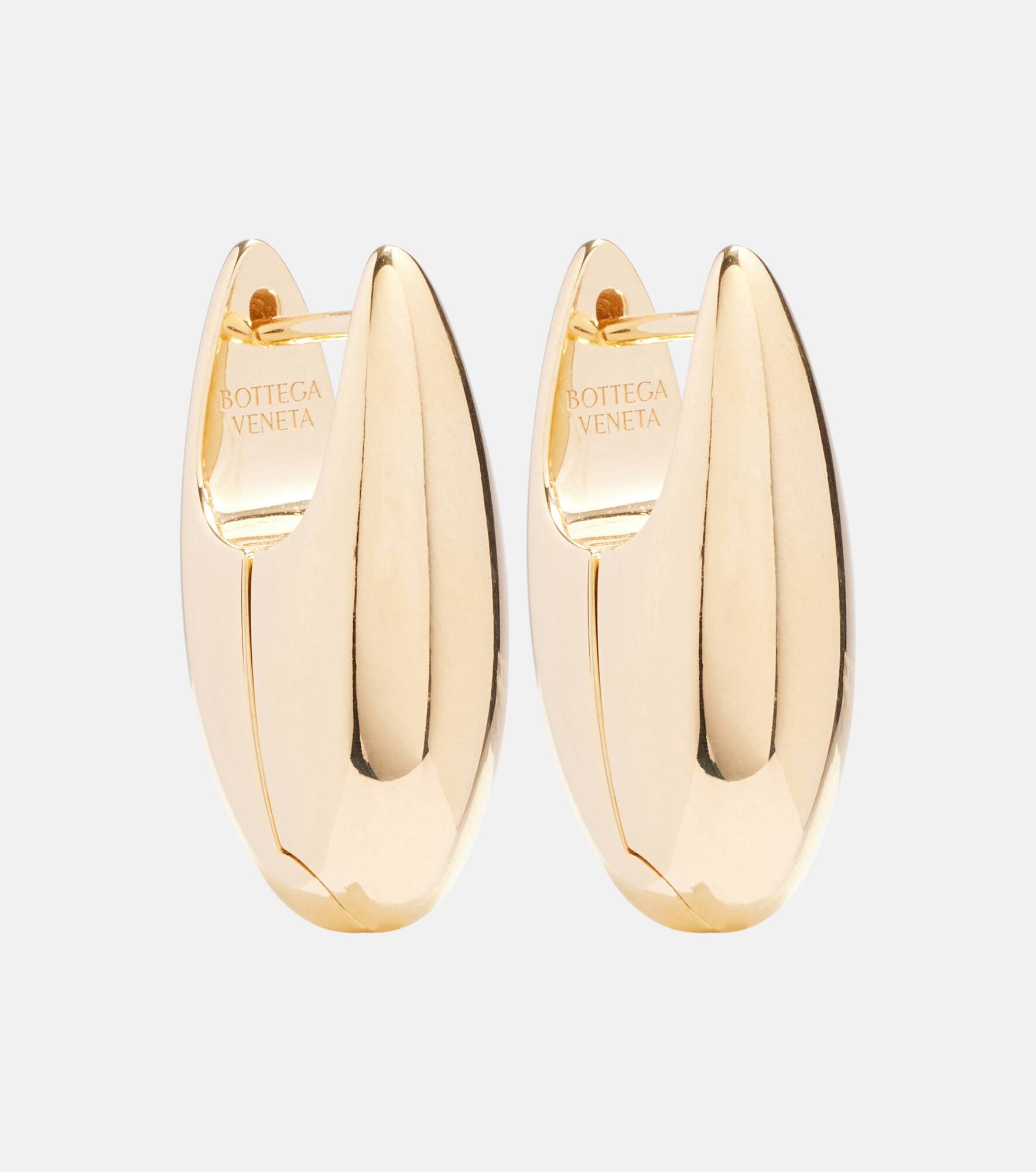 18kt gold-plated sterling silver earrings - 1