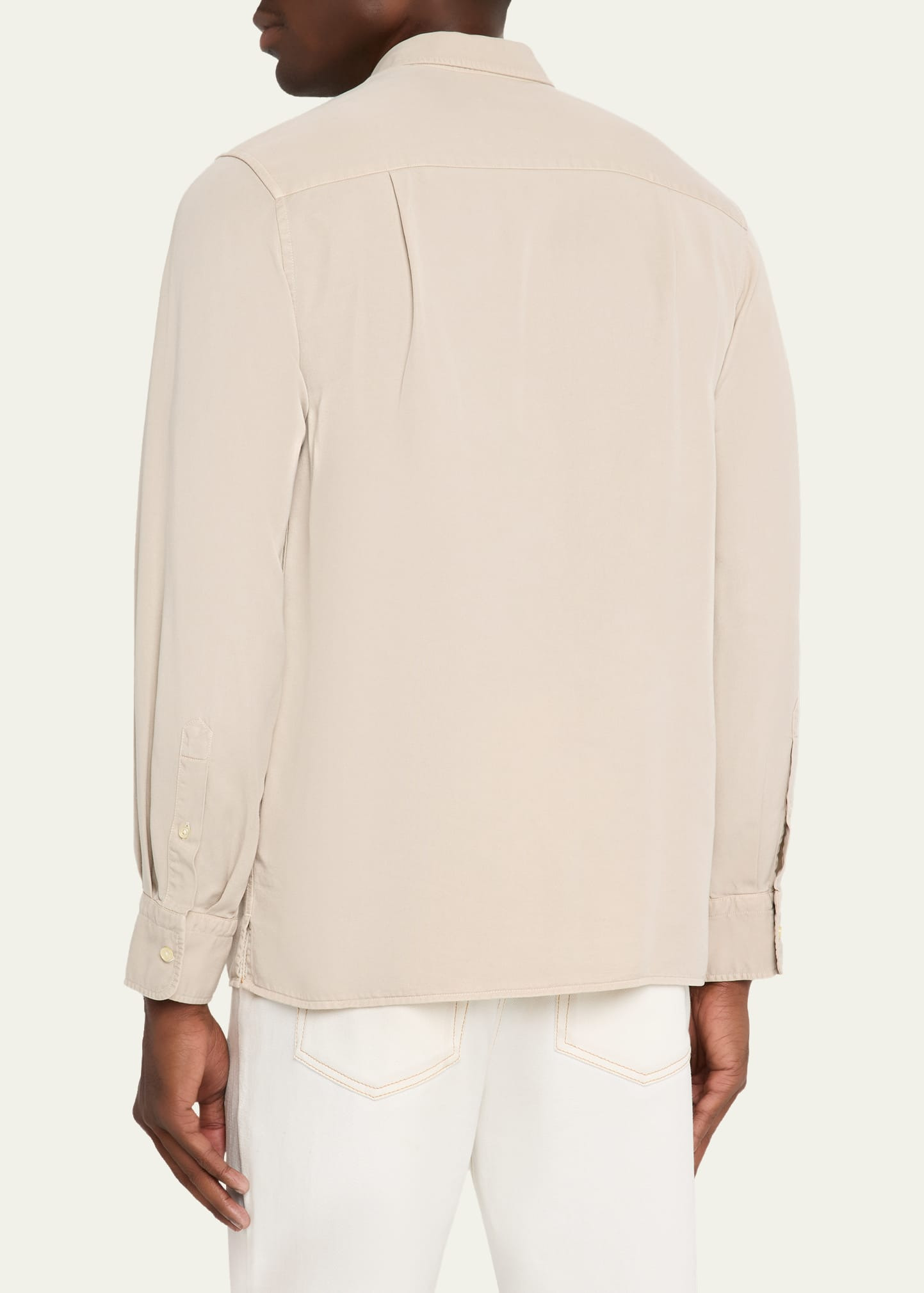 Men's Guido Cotton Contrast Stitch Shirt - 3