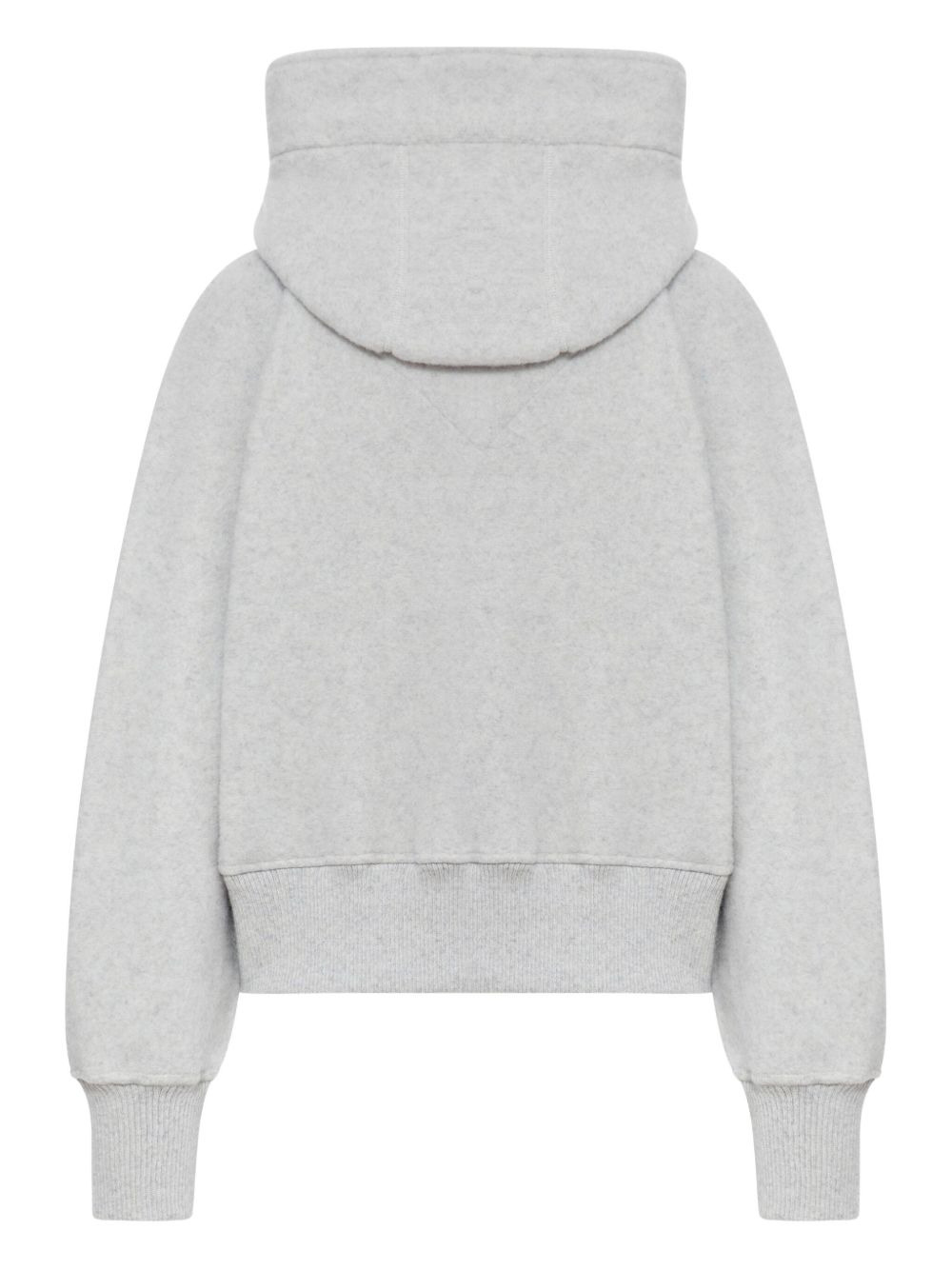 metallic wool hooded jacket - 2