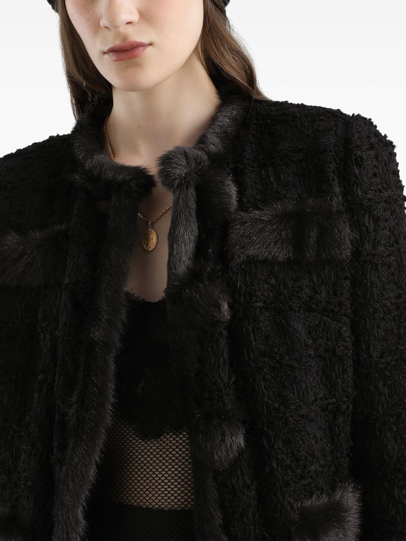 fur-trimmed tweed jacket 4