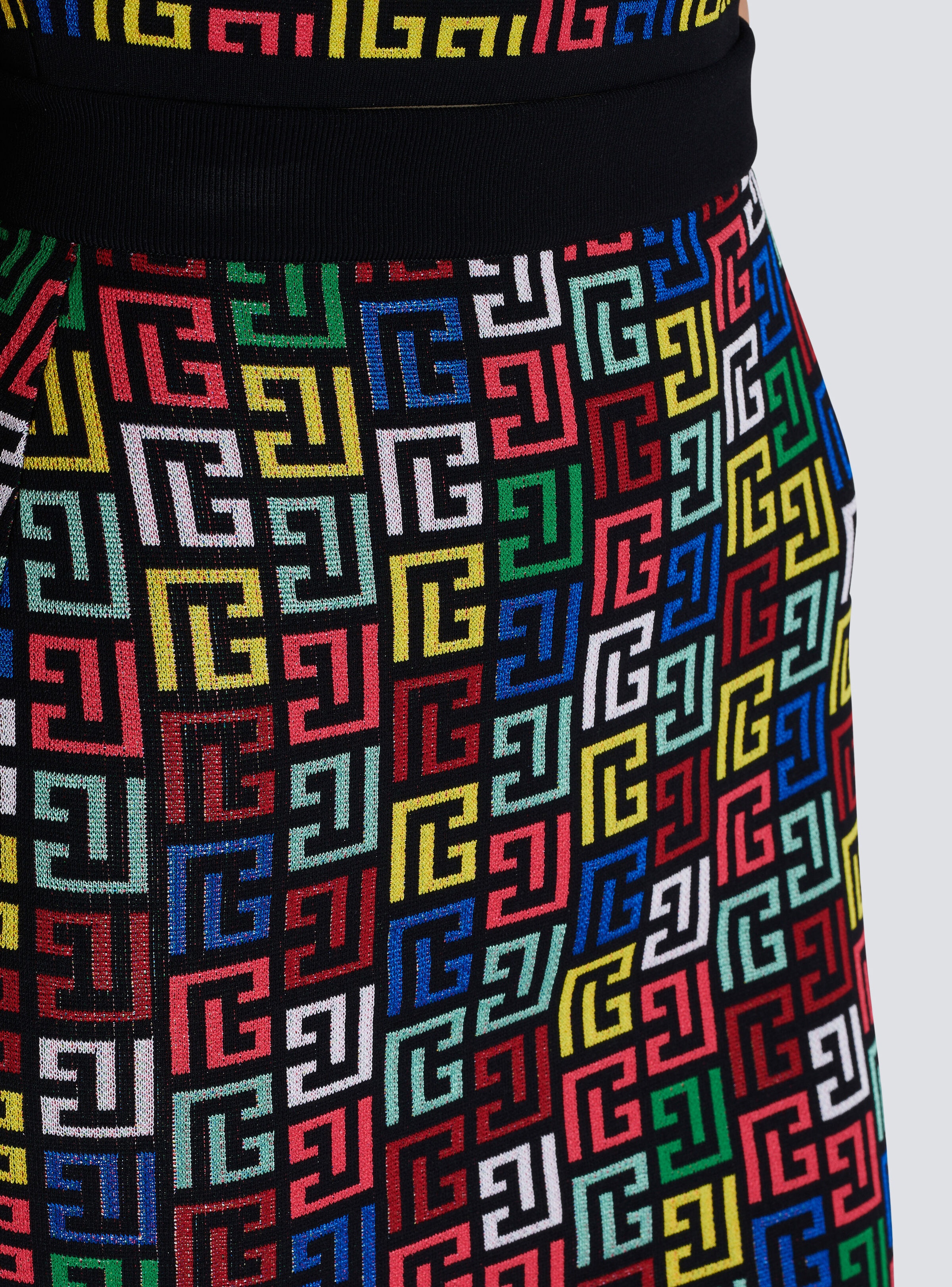 Pop monogram knit skirt - 7