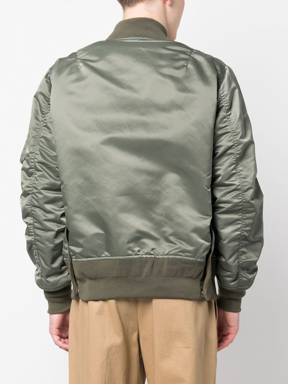 baseball-collar bomber jacket - 4