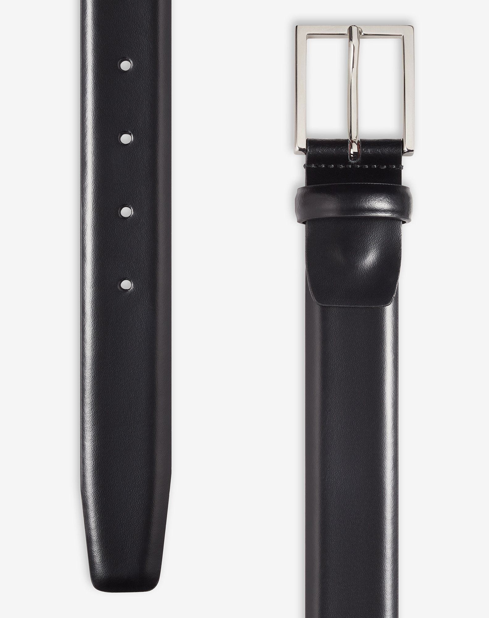 Black leather belt - 2