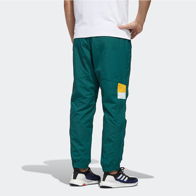 adidas adidas Ub Pnt Double logo Colorblock Casual Sports Pants Forest Green GM4440 outlook