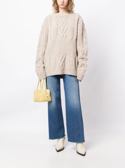 LOW CLASSIC ribbed cable-knit jumper outlook