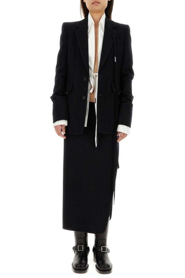 Black felt Rachele blazer - 2