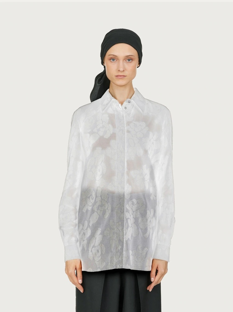 FERRAGAMO LINEN BLEND SHIRT outlook
