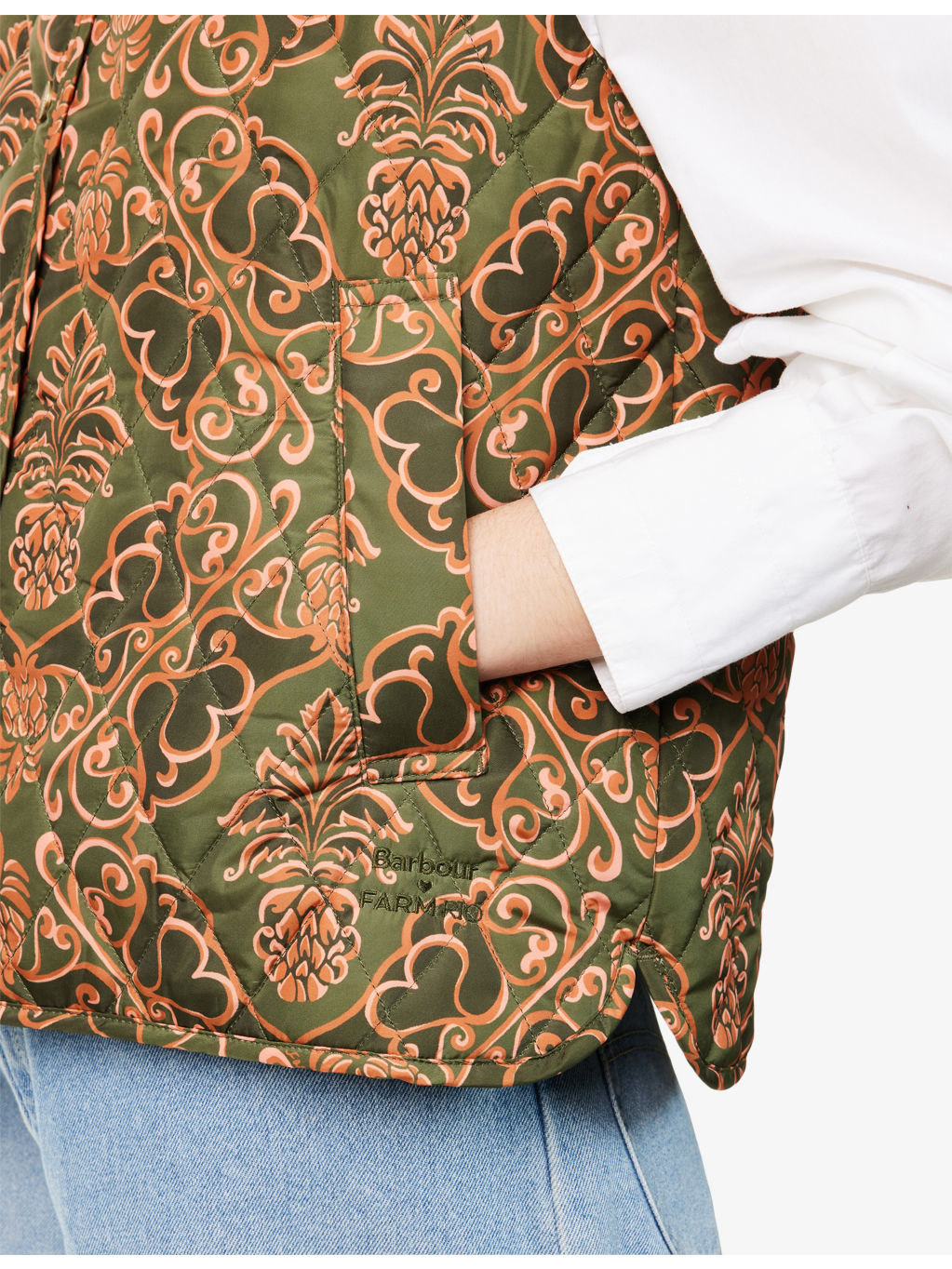 Barbour x FARM Rio Fernanda Quilted Shell Gilet - 5