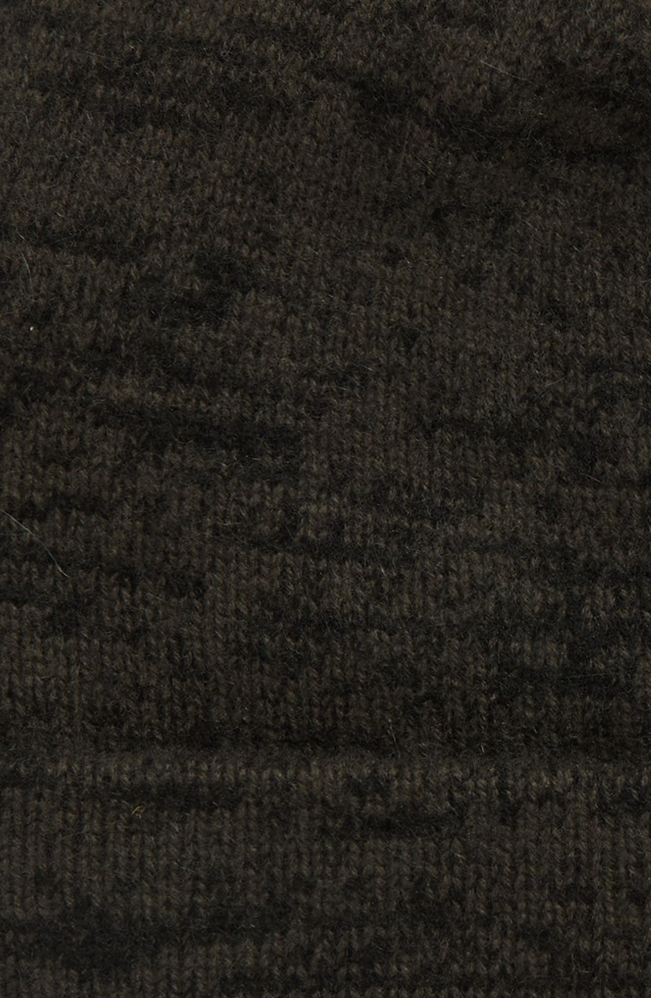FRENCKENBERGER Big Cashmere & Wool Beanie in Black Olive /Black at Nordstrom - 2