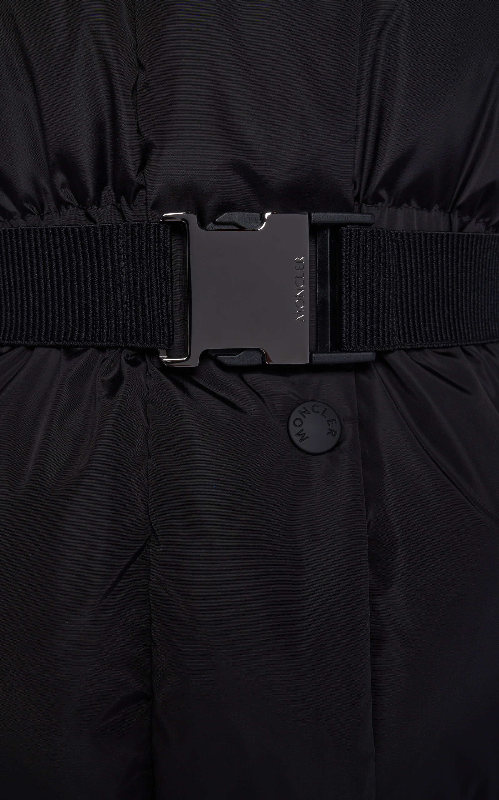 Bruneaux Shearling-Trimmed Nylon Down Coat black - 5