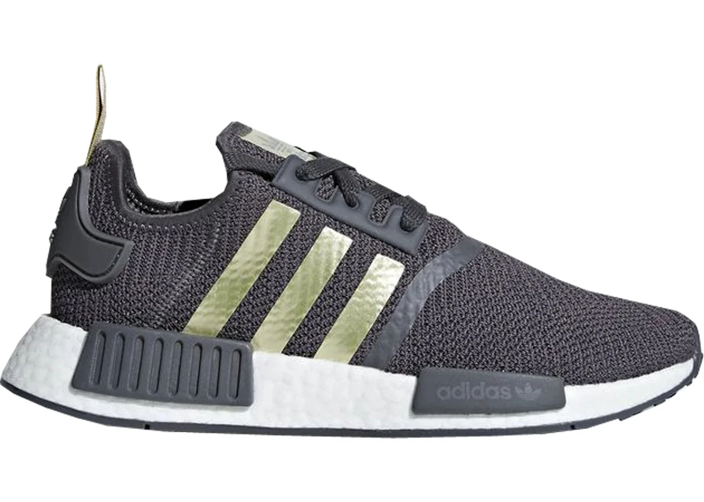 adidas NMD R1 Grey Five Gold Metallic (Women's) - 1