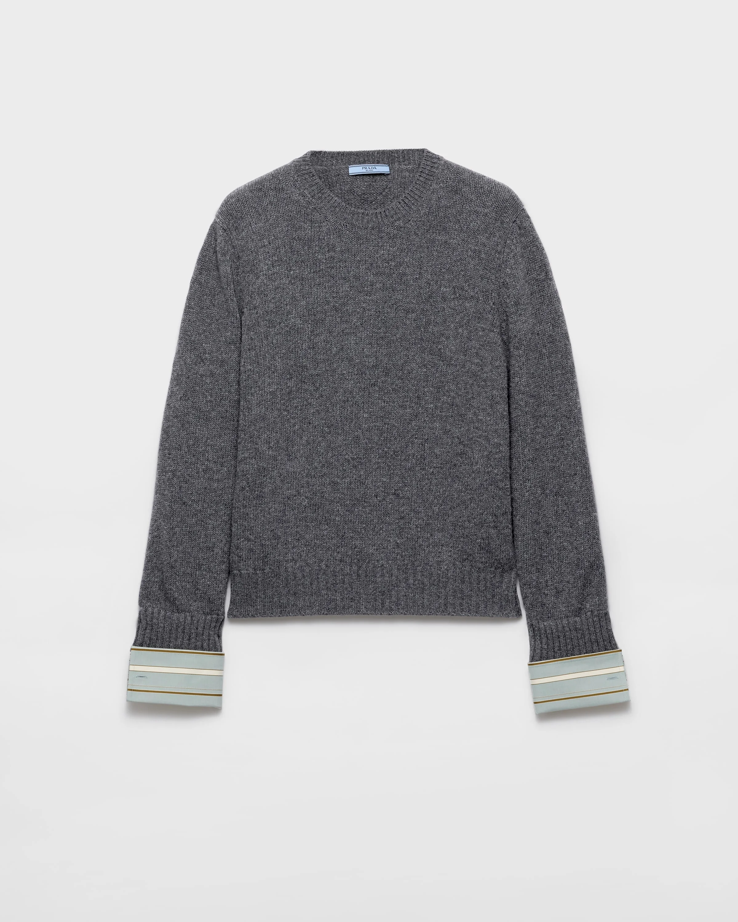 Wool and cashmere crew-neck sweater - 1