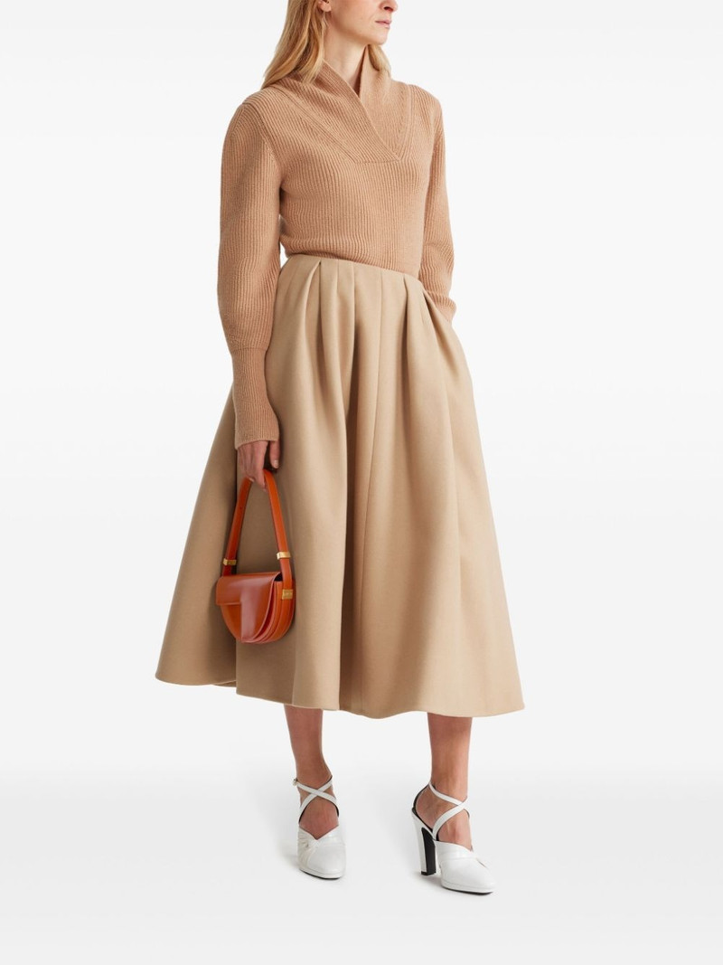 PATOU split cuffs knit sweater outlook