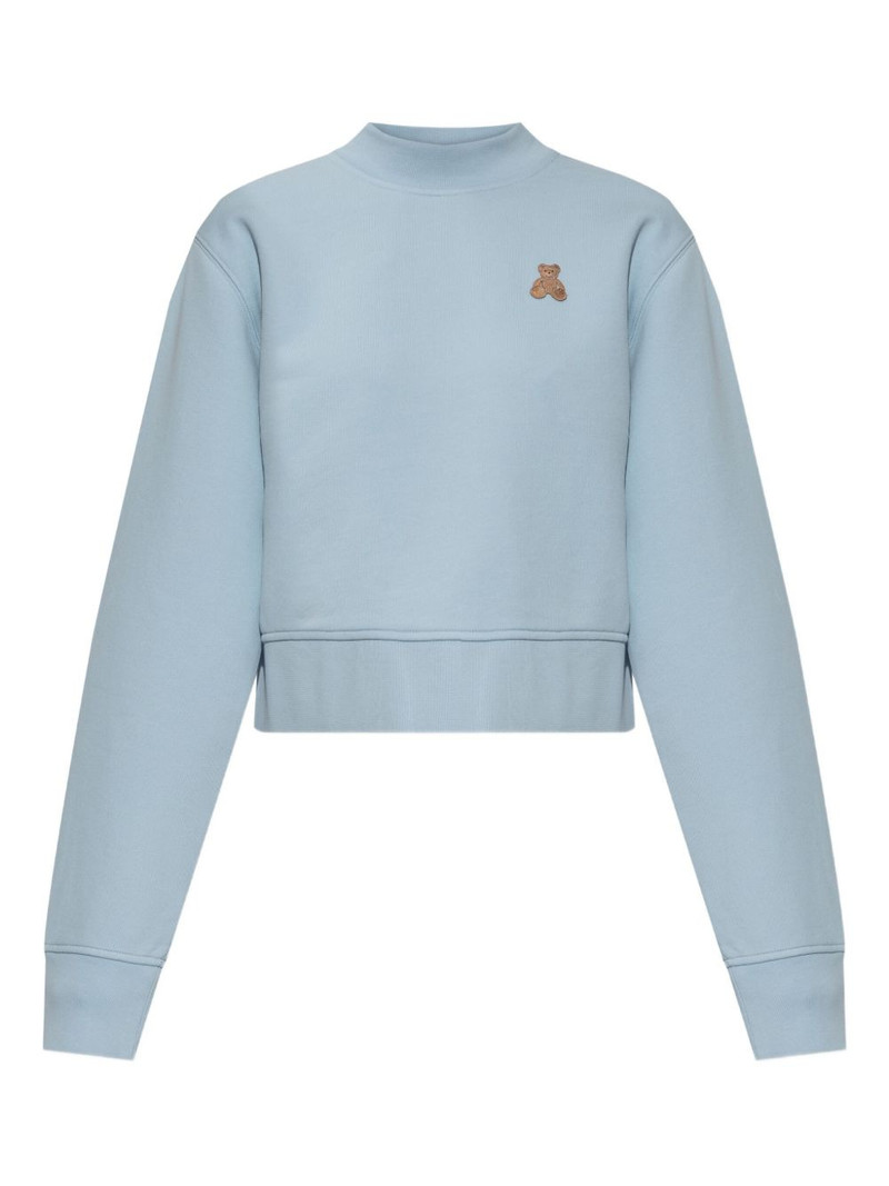mock-neck long-sleeve sweatshirt 1