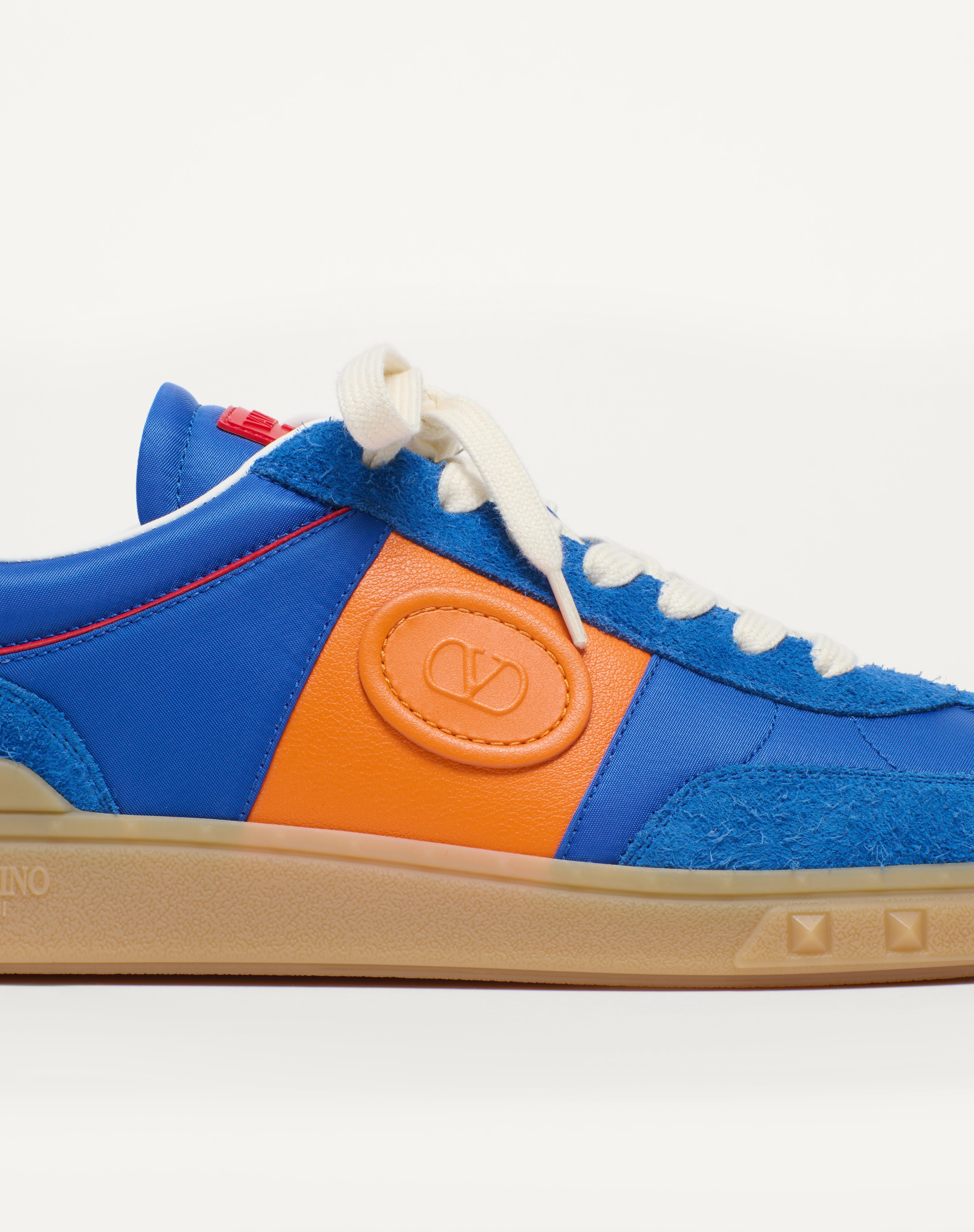 UPVILLAGE LOW TOP SNEAKER IN CRUST LEATHER AND NYLON - 7