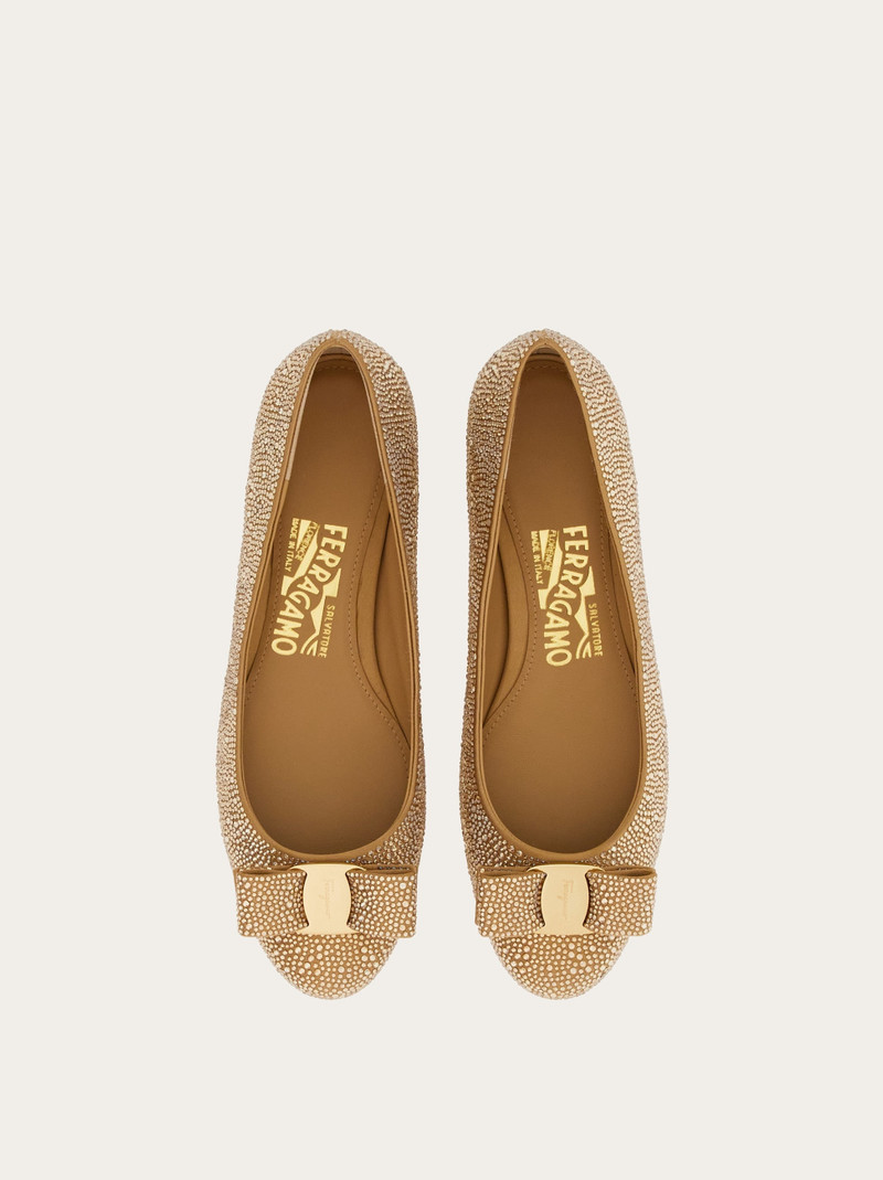 FERRAGAMO Varina ballet flat with crystals outlook