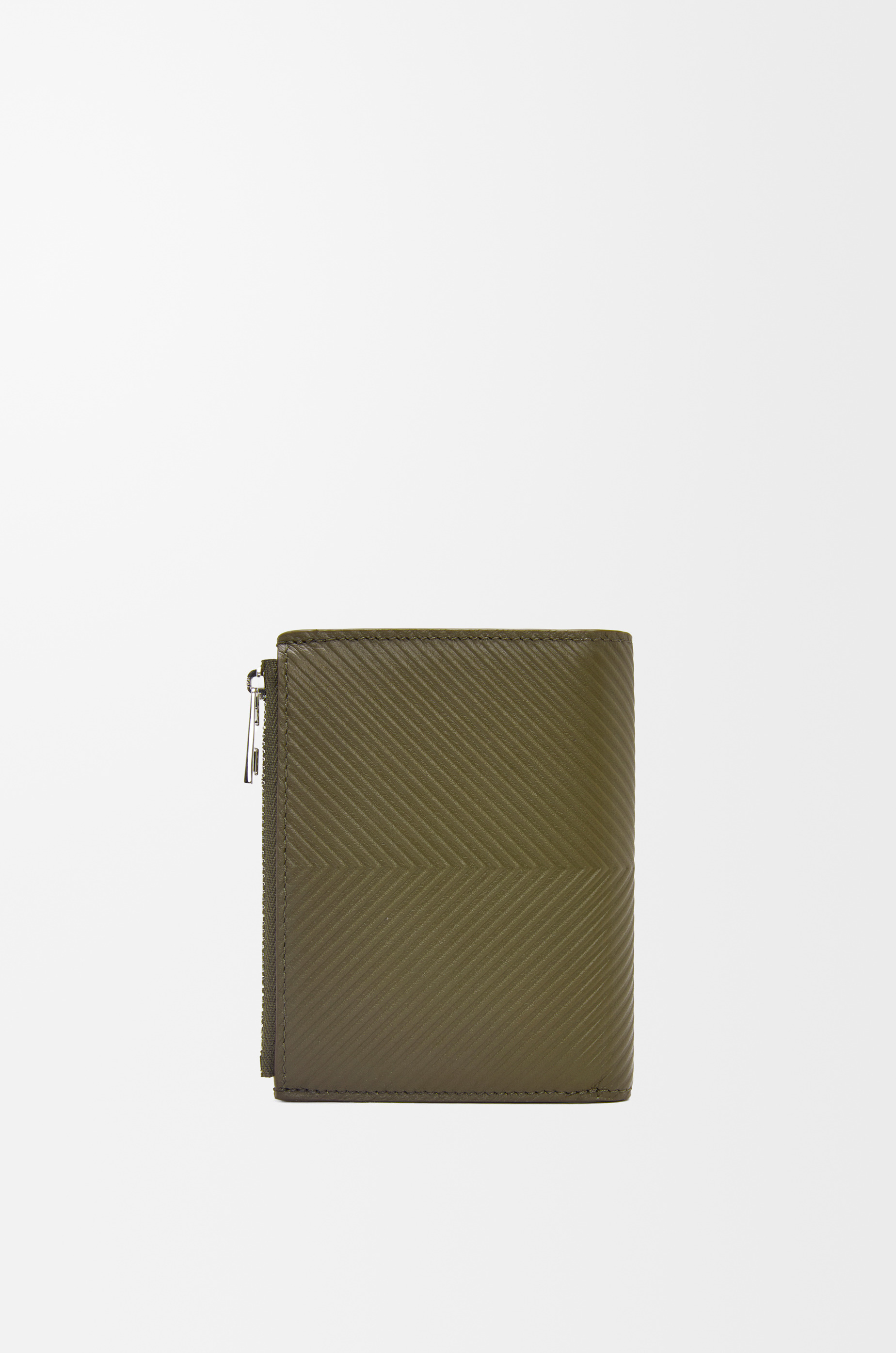 Slim compact walllet in textured classic calfskin - 4