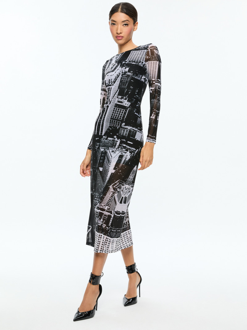 DELORA LONG SLEEVE MIDI DRESS 6