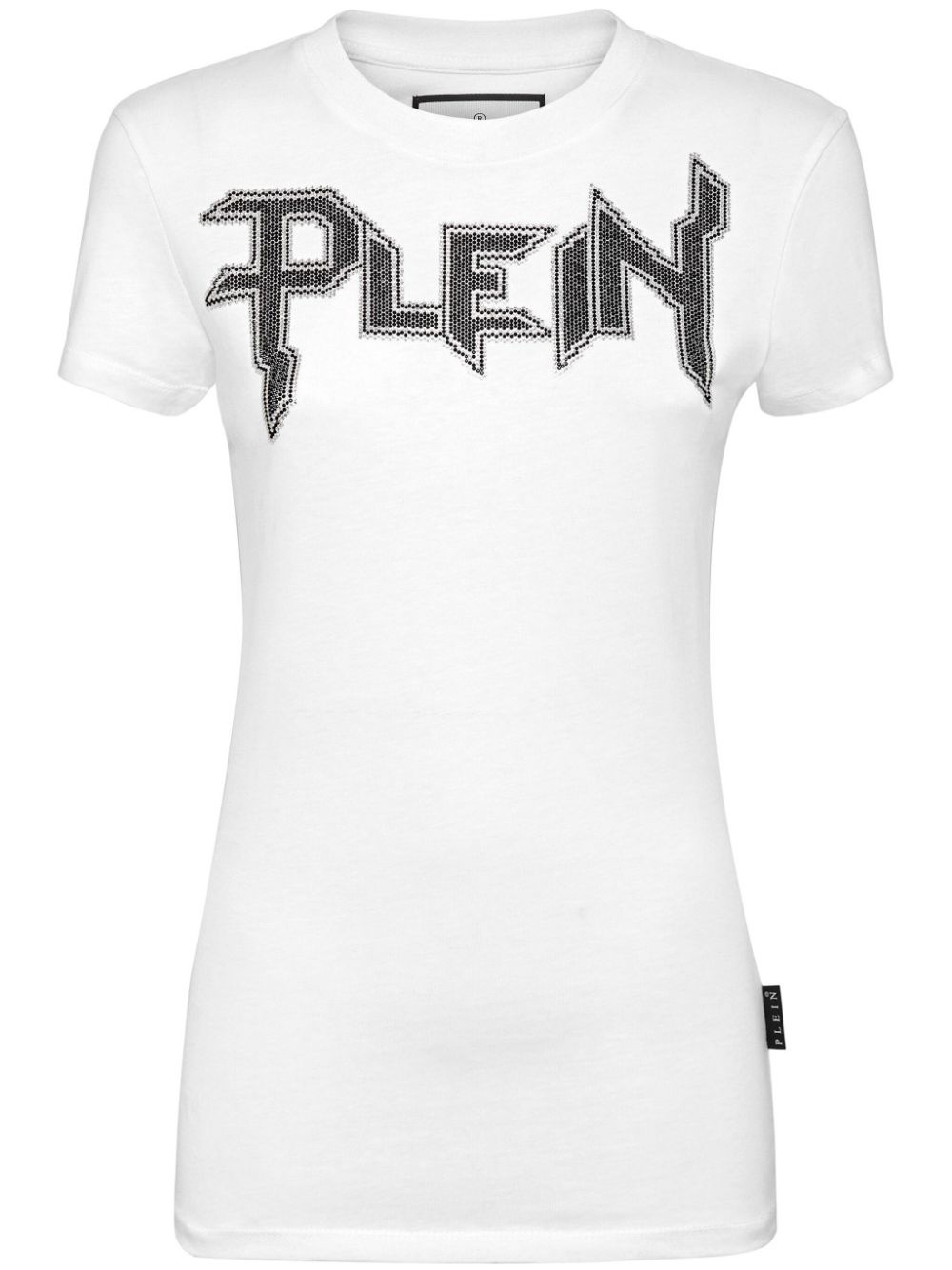 logo-embellished cotton T-shirt - 1