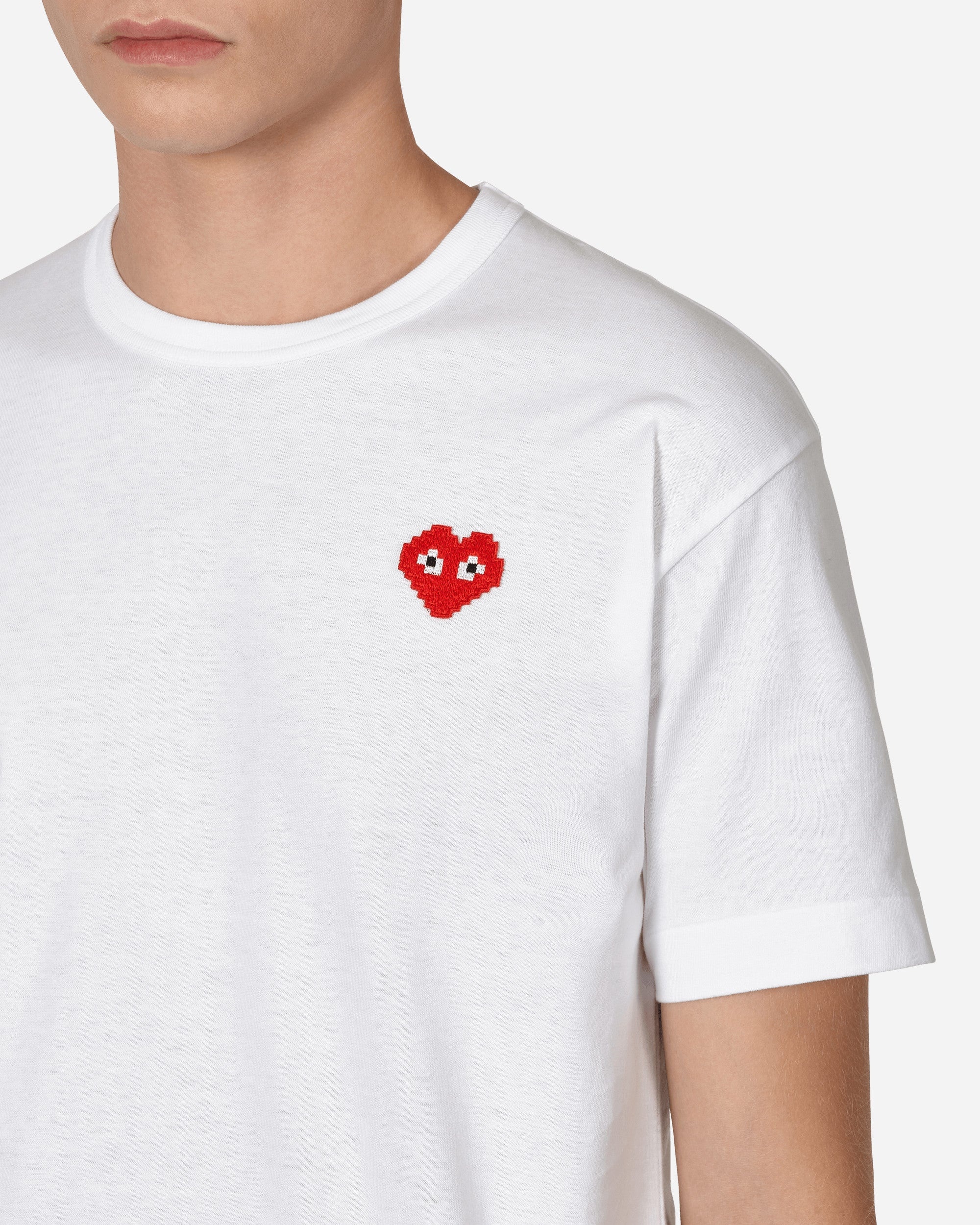 【PLAY COMME des GARCONS】Invader T-shirt ☆送料関税込み☆ Comme des Garçons PLAY Invader Heart T-Shirt White | slamjam
