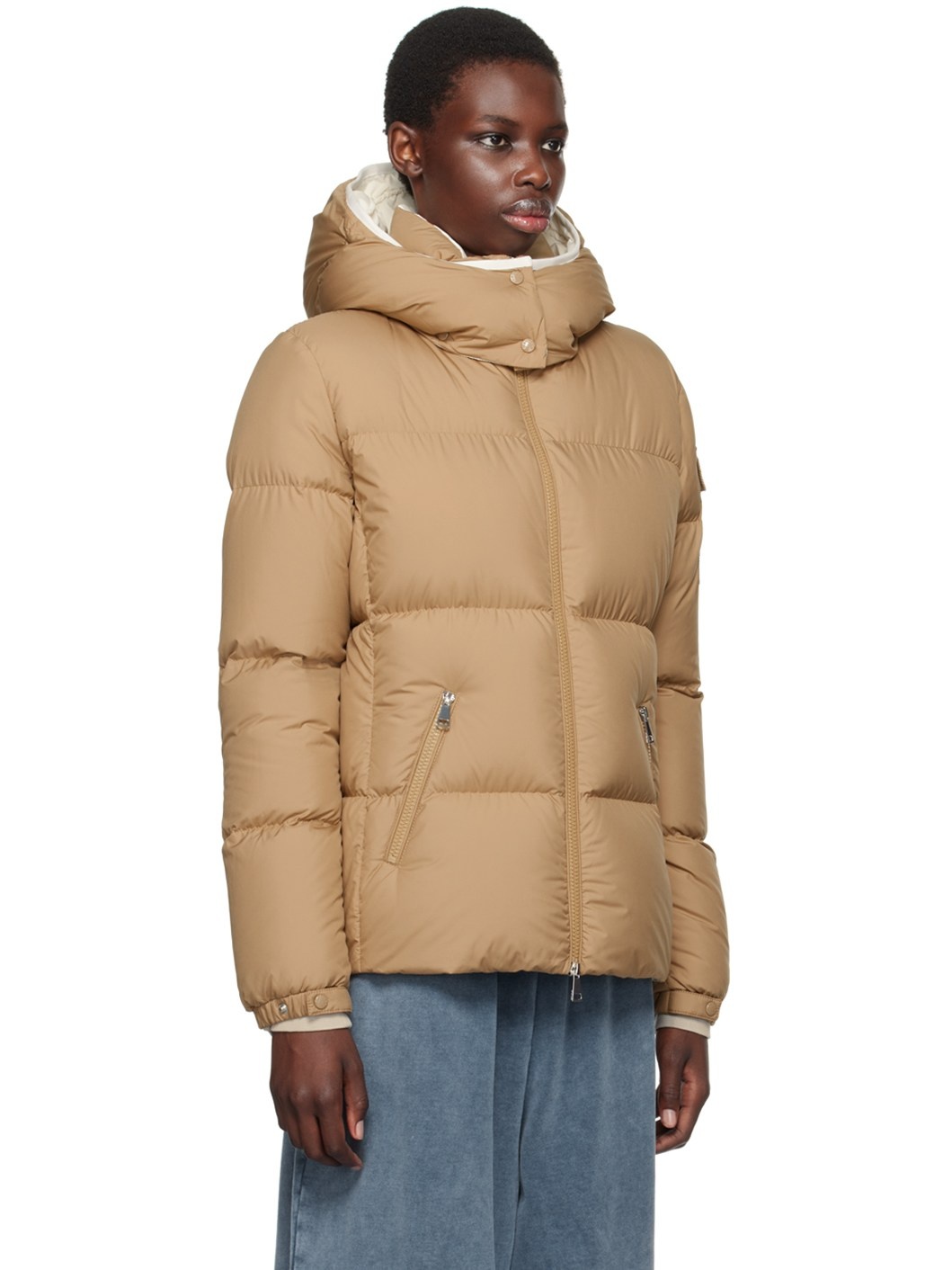 Tan Fourmines Short Down Jacket - 2