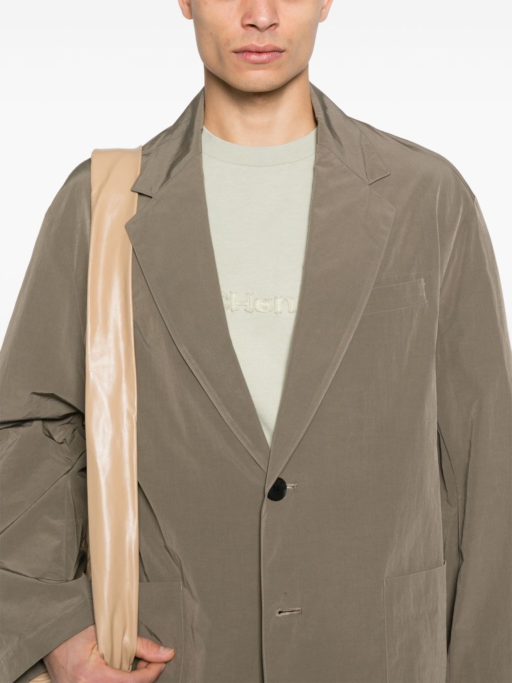 windproof single-breasted blazer - 5