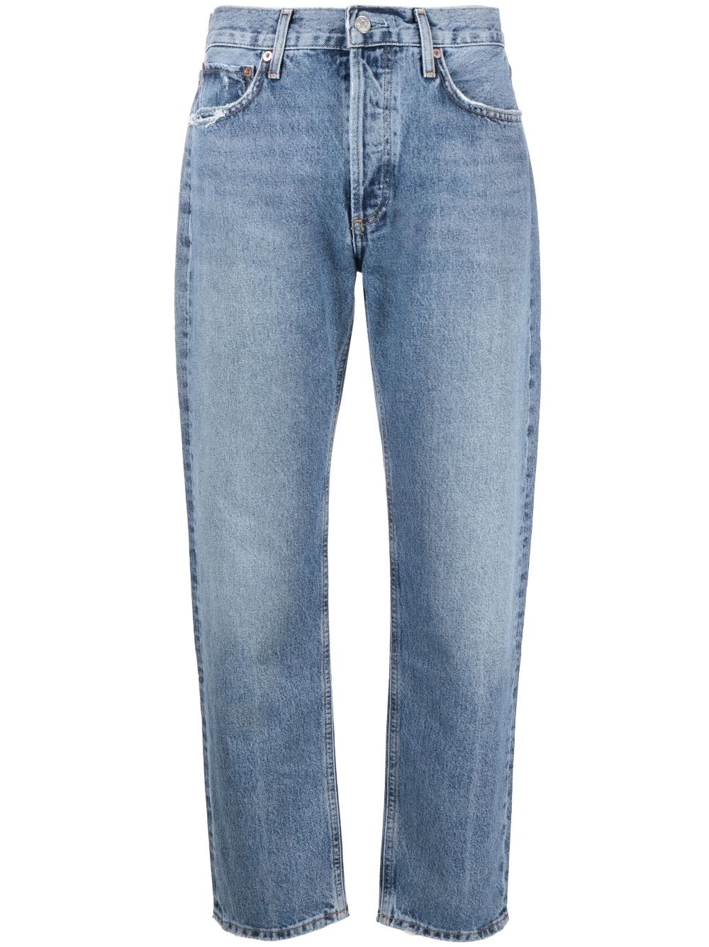 cropped straight-leg jeans - 1