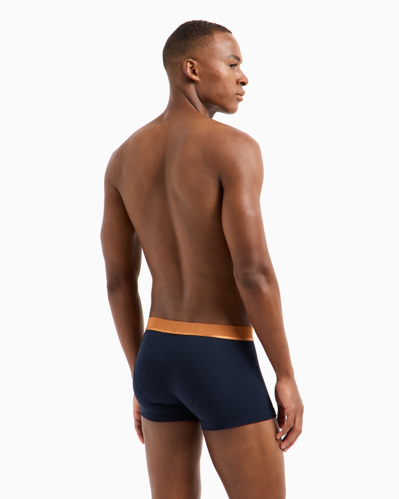 THREE-PACK OF ASV SHINY LOGOBAND ORGANIC-COTTON BOXER BRIEFS - 3