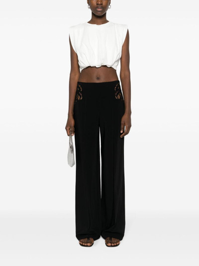 Stella McCartney broderie-anglaise tailored trousers outlook
