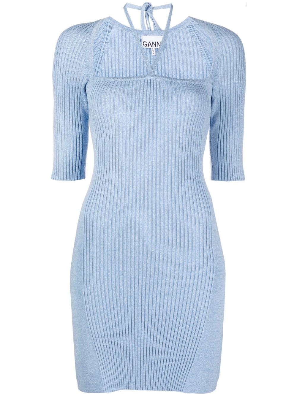 mÃ©lange-knit minidress - 1