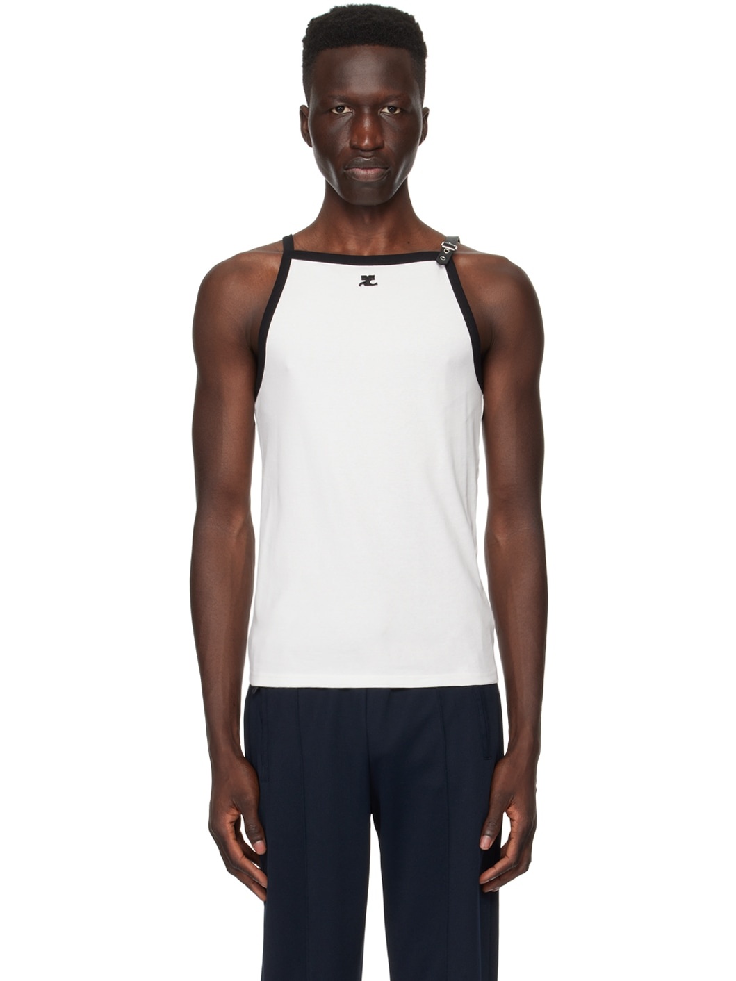 White Buckle Tank Top - 1