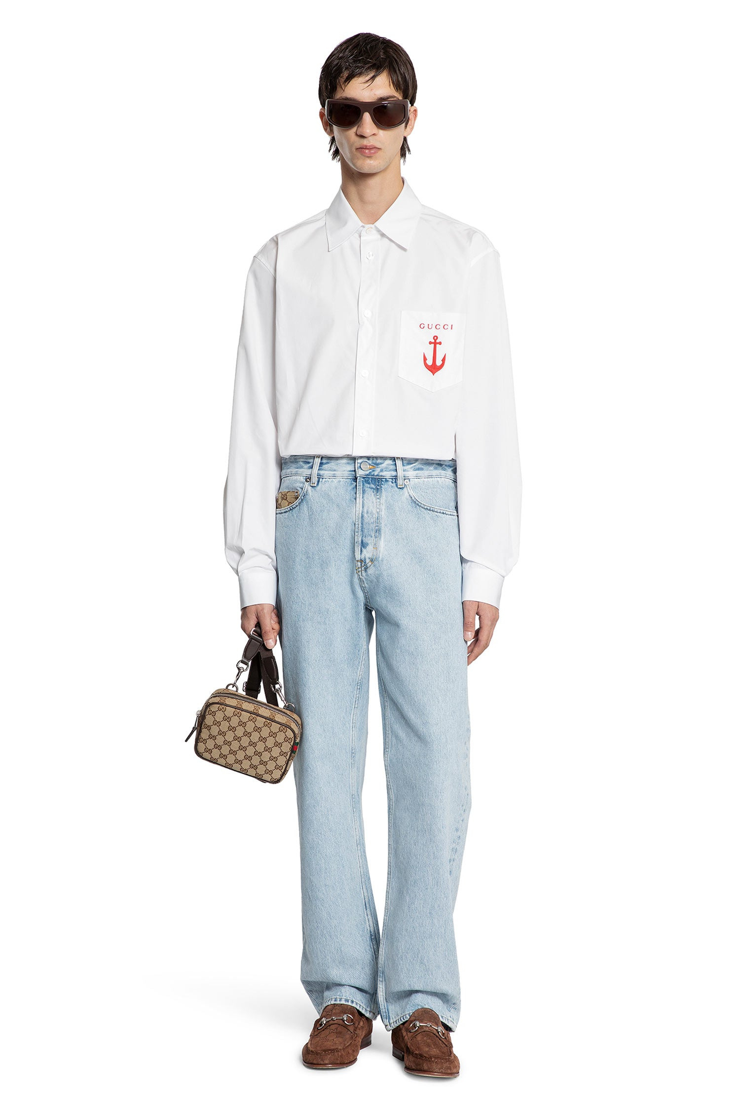 Denim-And-Gg-Canvas-5-Pocket-Jeans - 5