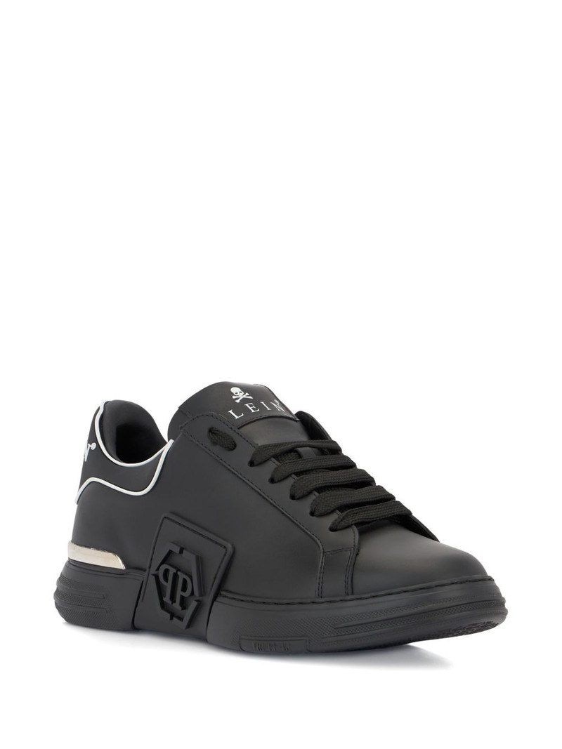 PHILIPP PLEIN Phantom Kick$ logo low-top sneakers outlook
