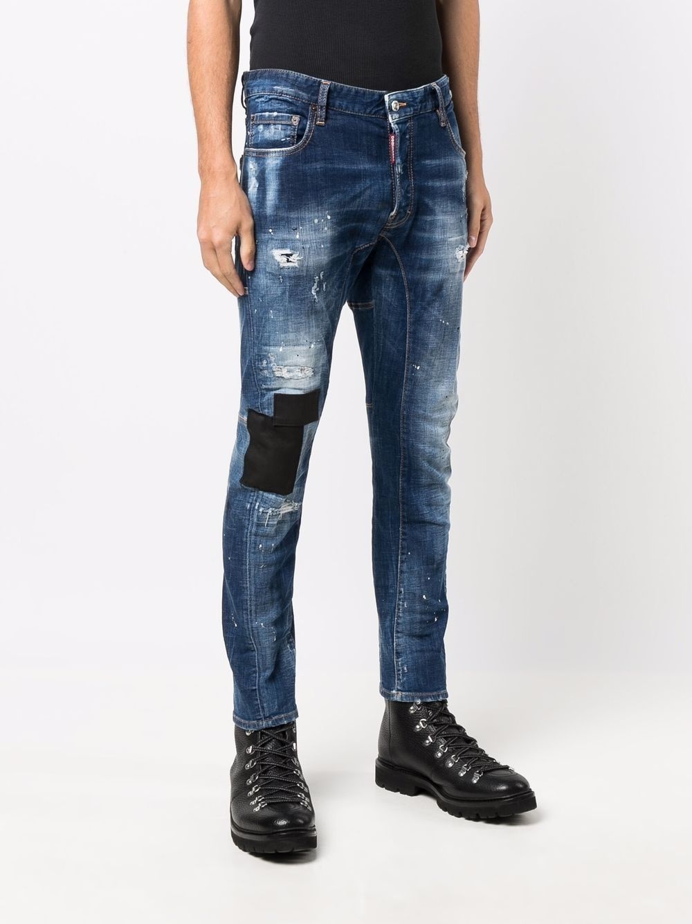 distressed skinny jeans - 3