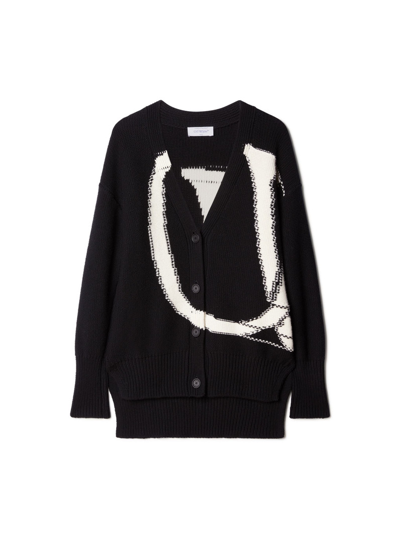 Ow Maxi Logo Cardigan 3