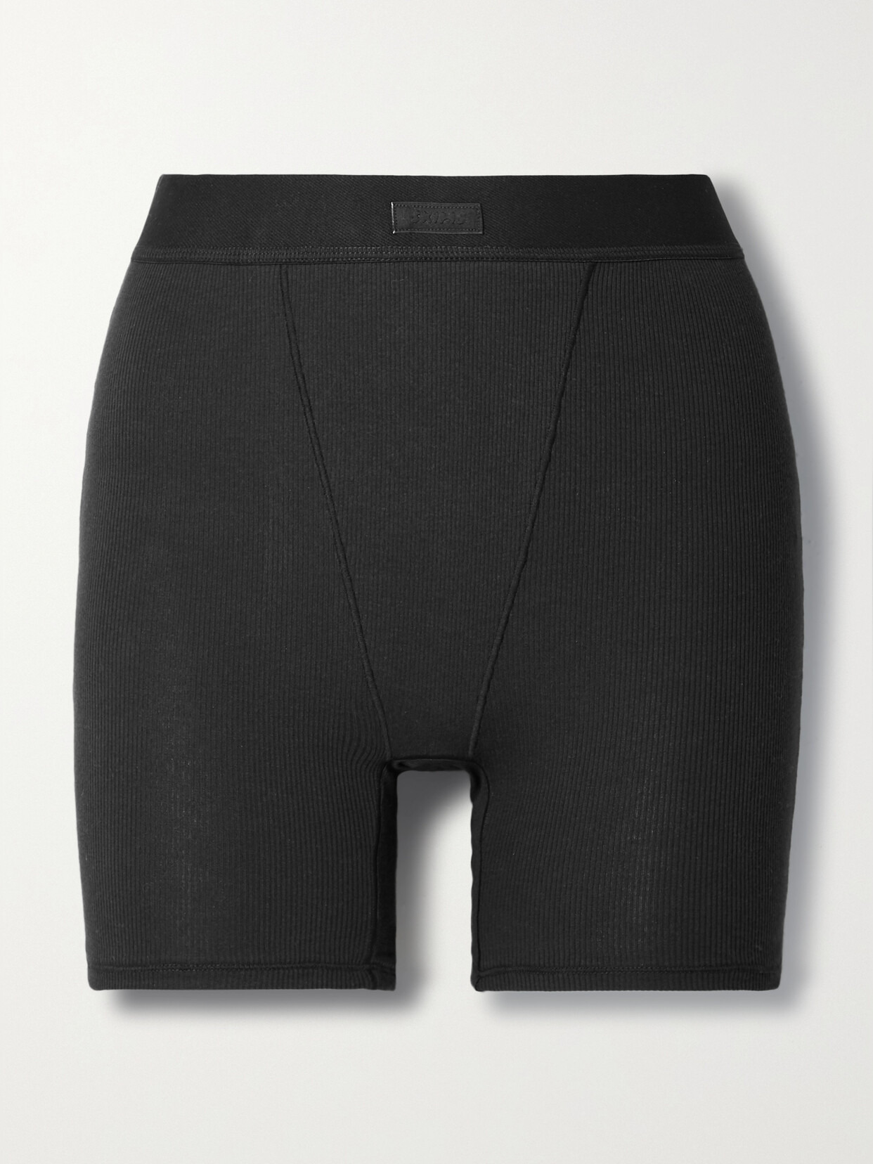 Cotton Collection Ribbed Cotton-blend Jersey Boxer Shorts - 1