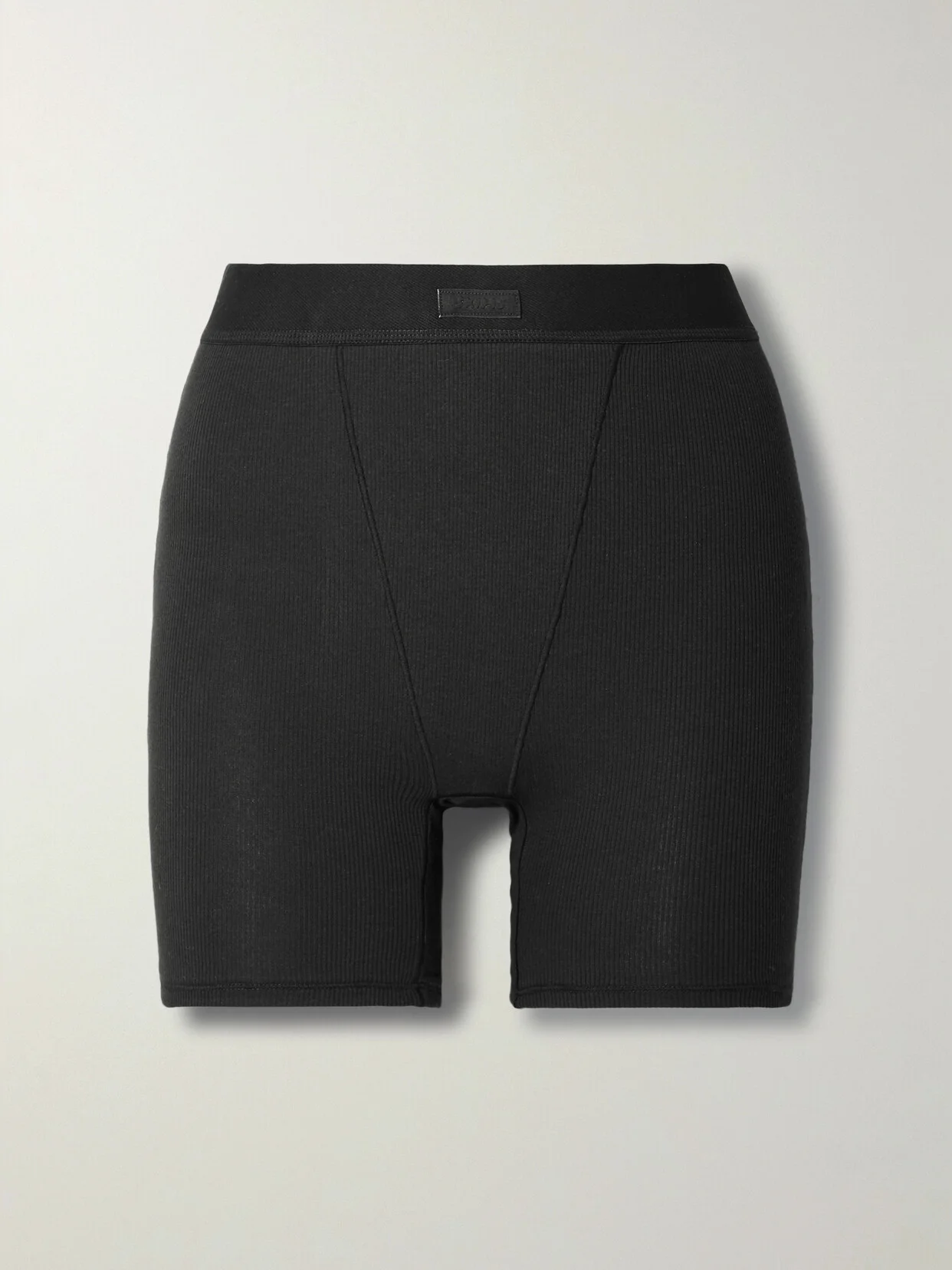 Cotton Collection Ribbed Cotton-blend Jersey Boxer Shorts - 1