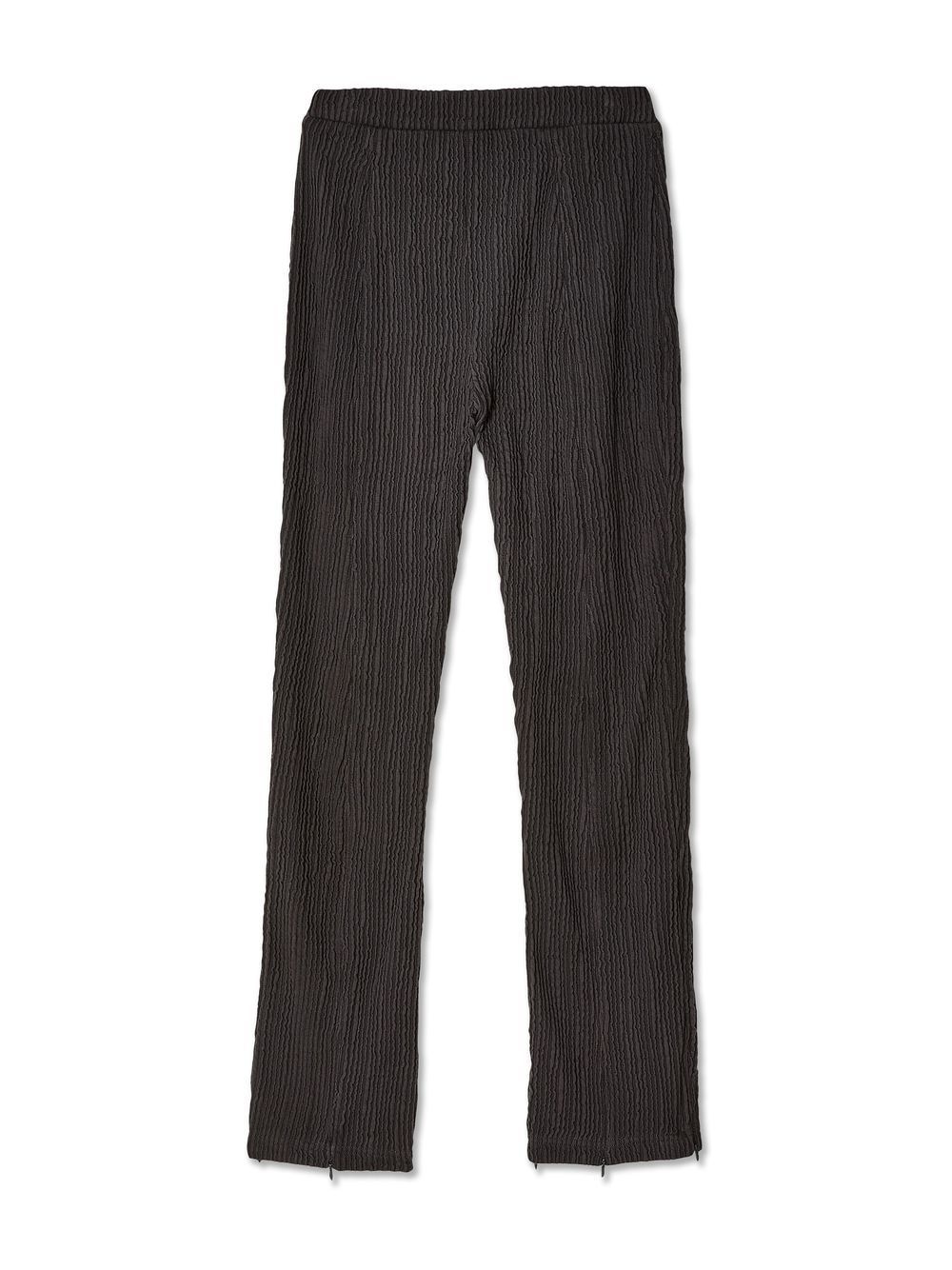 ribbed straight-leg trousers - 2